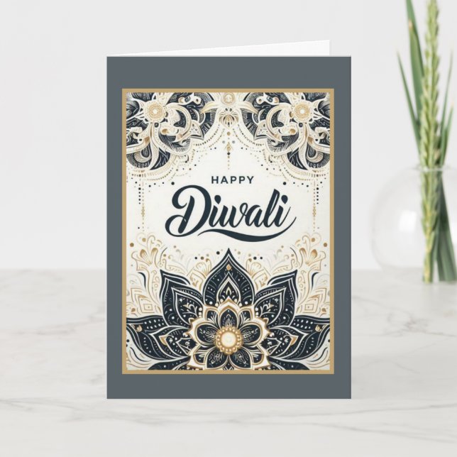 Cartes Pour Fêtes Annuelles Heureux Diwali (Devant)