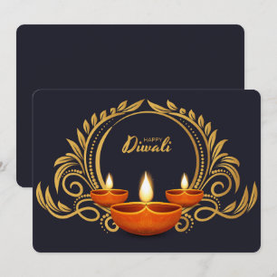 Cartes Pour Fêtes Annuelles Heureux Diwali
