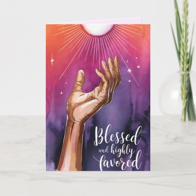 Cartes Pour Fêtes Annuelles Heureux et hautement favorisés | Noël noir (Devant)