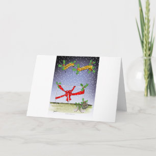 Cartes Pour Fêtes Annuelles heureux fans de football de noël