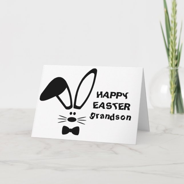 CARTES POUR FÊTES ANNUELLES ***HEUREUX GRANDSON DE PÂQUES*** (Devant)