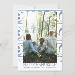Cartes Pour Fêtes Annuelles Heureux Hanoukka photo de vacances personnalisée