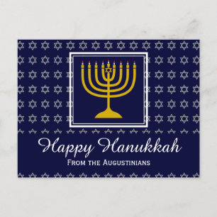Cartes Pour Fêtes Annuelles HEUREUX HANOUKKA Star de David Menorah Personnalis