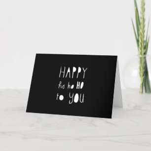 CARTES POUR FÊTES ANNUELLES **HEUREUX HO HO HO & MERRY CHRISTMAS** CARD