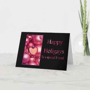 Cartes Pour Fêtes Annuelles Heureux holigays à un ami spécial