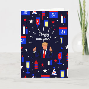 Cartes Pour Fêtes Annuelles heureux nouvel an donald trump