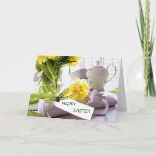 CARTES POUR FÊTES ANNUELLES HEUREUX PÂQUES DE NOTRE MAISON À VOTRE MAISON