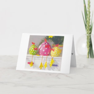 CARTES POUR FÊTES ANNUELLES HEUREUX PÂQUES/PRINTEMPS/TOUT DIT PÂQUES CHICKS