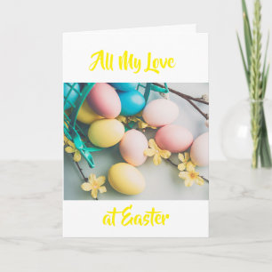 CARTES POUR FÊTES ANNUELLES HEUREUX **PÂQUES** VOUS VOULEZ DIRE **LE MONDE** À