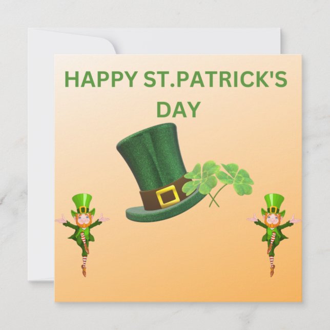 Cartes Pour Fêtes Annuelles HEUREUX ST. PATRICK'S DAY Leprechauns Jig (Devant)