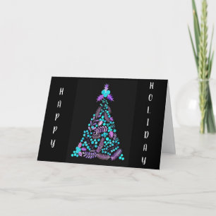 CARTES POUR FÊTES ANNUELLES **HEUREUX VACANCES** NOËL CHERCHANT ET LUMINEUX