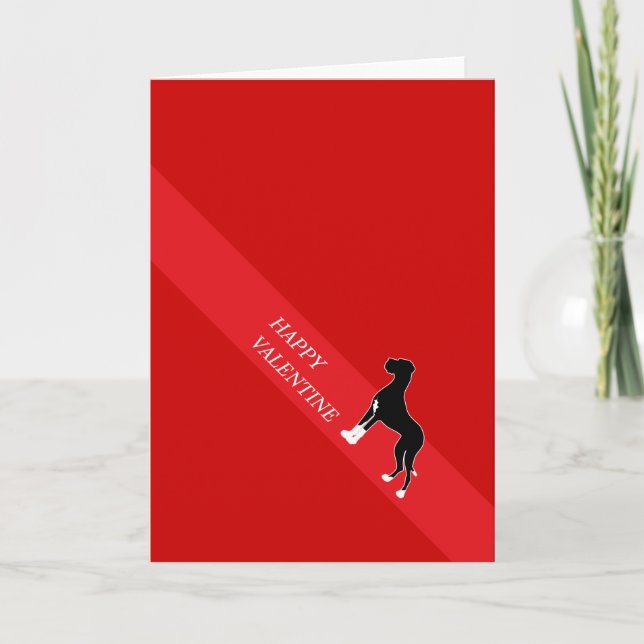 Cartes Pour Fêtes Annuelles Heureux Valentine Great Dane (Devant)