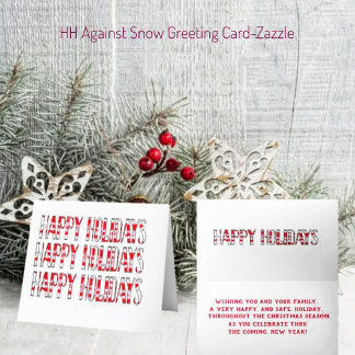 Cartes Pour Fêtes Annuelles HH contre la neige
