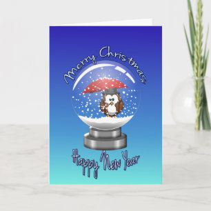 Cartes Pour Fêtes Annuelles hiboux