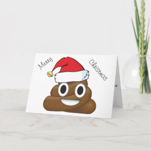 Cartes Pour Fêtes Annuelles Hilarié Xmas Poop Emoji