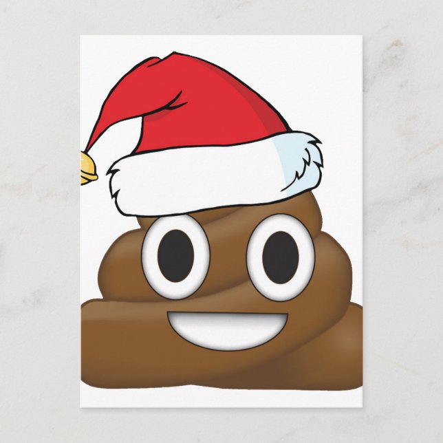 Cartes Pour Fêtes Annuelles Hilarié Xmas Poop Emoji (Devant)