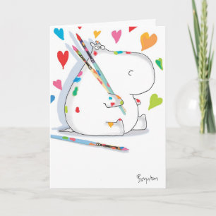 Cartes Pour Fêtes Annuelles HIPPO ARTIST Valentines par Boynton