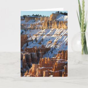 Cartes Pour Fêtes Annuelles Hiver de canyon de Bryce