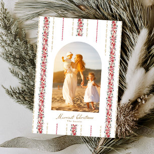 Cartes Pour Fêtes Annuelles hiver fleurs Noël heureux voeux