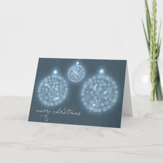Cartes Pour Fêtes Annuelles Hiver pétillant (Devant)