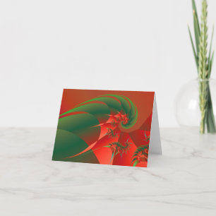 Cartes Pour Fêtes Annuelles Hiver Solstice Cool Art Abstrait Fractal