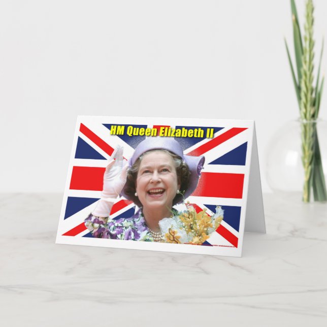 Cartes Pour Fêtes Annuelles HM Queen Elizabeth II (Devant)
