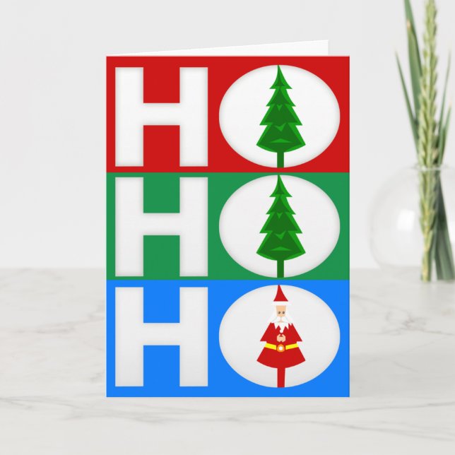 Cartes Pour Fêtes Annuelles ho ho (Devant)