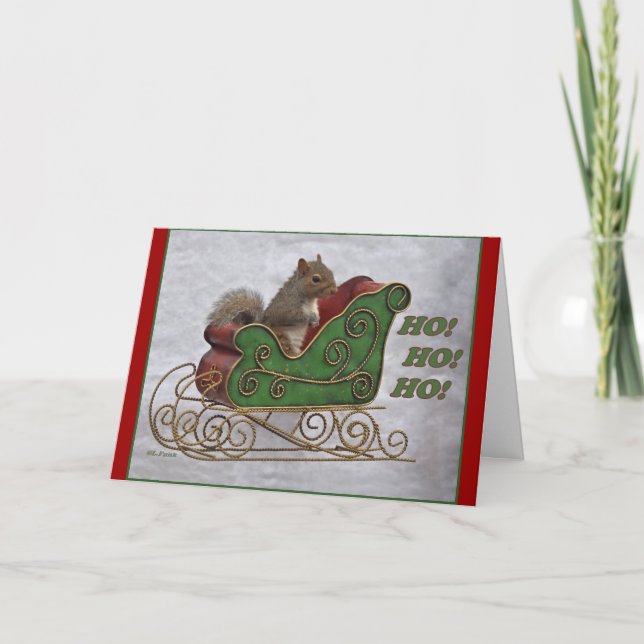 CARTES POUR FÊTES ANNUELLES HO ! HO ! HO ! (Devant)