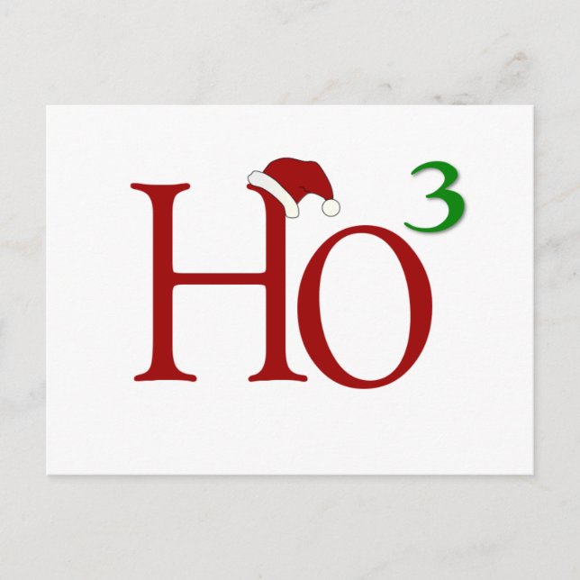 Cartes Pour Fêtes Annuelles Ho Ho Ho (Devant)