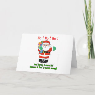 Cartes Pour Fêtes Annuelles Ho ! Ho ! Ho !