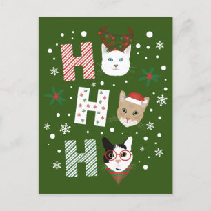 Cartes Pour Fêtes Annuelles Ho Ho Ho Chats Joyeux Noël