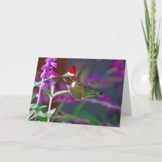 Cartes Pour Fêtes Annuelles Ho Ho Ho colibri