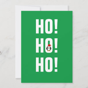 Cartes Pour Fêtes Annuelles Ho Ho Ho Cute Penguin Noël