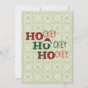 Cartes Pour Fêtes Annuelles Ho Ho Ho - Hockey Hockey Hockey Hockey