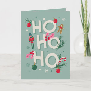 Cartes Pour Fêtes Annuelles Ho Ho Ho Holiday Cheval