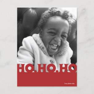 Cartes Pour Fêtes Annuelles Ho Ho Ho Holiday Photo Postcard