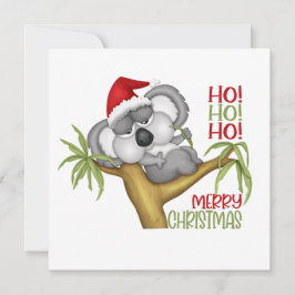 Cartes Pour Fêtes Annuelles Ho Ho Ho Joyeux Noël Koala