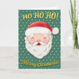 Cartes Pour Fêtes Annuelles Ho Ho Ho Merry Christmas Santa