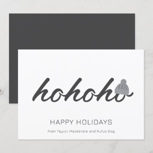 Cartes Pour Fêtes Annuelles Ho Ho Ho Noël personnalisé