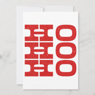 Cartes Pour Fêtes Annuelles Ho Ho Ho (style presse-lettres) Groupe
