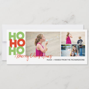 Cartes Pour Fêtes Annuelles Ho Ho Ho x3 !