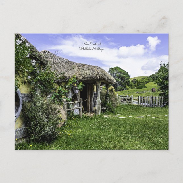 Cartes Pour Fêtes Annuelles Hobbiton Village, Nouvelle-Zélande, (Devant)