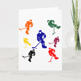 CARTES POUR FÊTES ANNUELLES HOCKEY