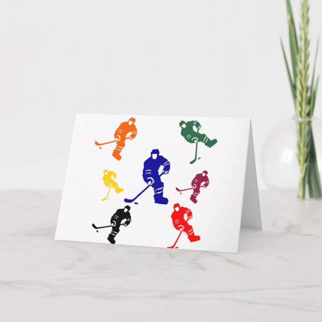 CARTES POUR FÊTES ANNUELLES HOCKEY (Devant)