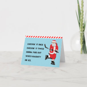 Cartes Pour Fêtes Annuelles Hockey Christmas