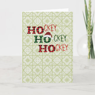 Cartes Pour Fêtes Annuelles Hockey Hockey Hockey Père Noël
