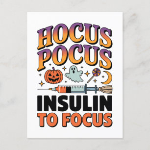 Cartes Pour Fêtes Annuelles Hocus Pocus J'ai besoin d'insuline pour cibler le