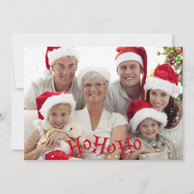 Cartes Pour Fêtes Annuelles HoHoHo (Devant)