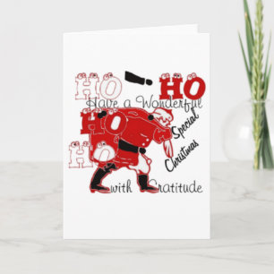 Cartes Pour Fêtes Annuelles HOHOHO Avoir un merveilleux Noël avec gratitude
