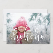HoHoHo White Overlay photo de vacances